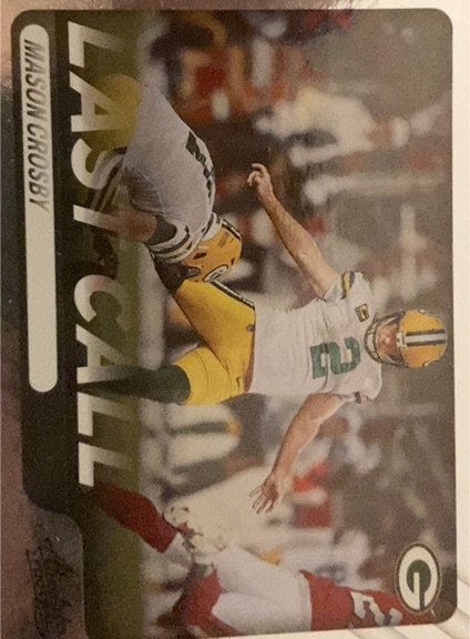 2022 Panini Absolute #LC-4 Mason Crosby Last Call — front