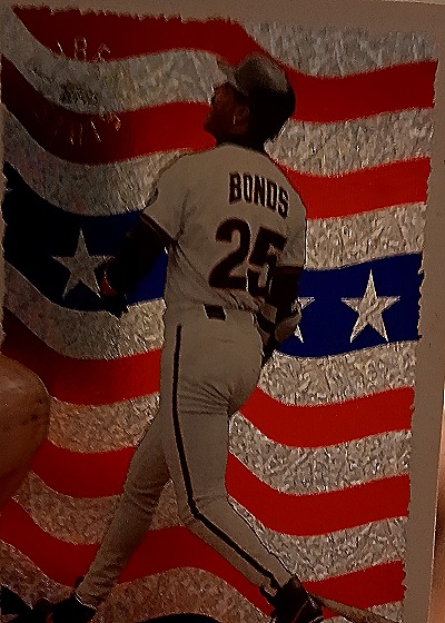 1995 Topps Cyber Stats #1 Barry Bonds — front