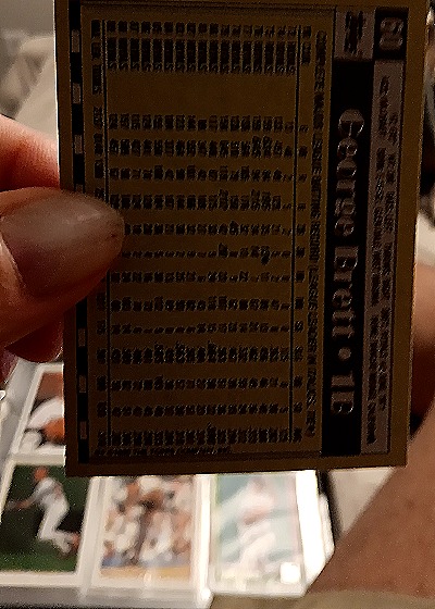 1990 Topps Traded #T12 George Brett — back