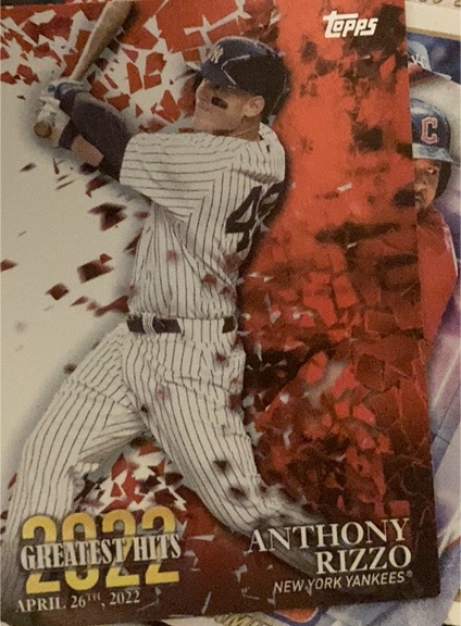 2023 Topps #22GH-1 Anthony Rizzo 2022 Greatest Hits — front