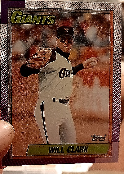 1990 Topps #100 Will Clark — front
