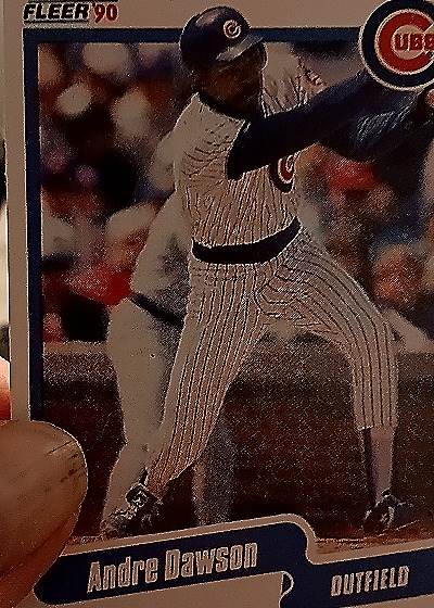 1990 Fleer #507 Andre Dawson — front
