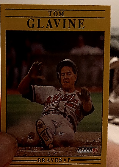 1991 Fleer #689 Tom Glavine — front