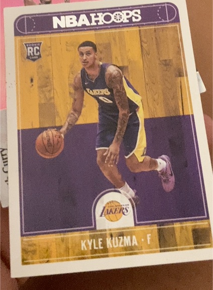 2017-18 Panini NBA Hoops #277 Kyle Kuzma Rookie Card — front