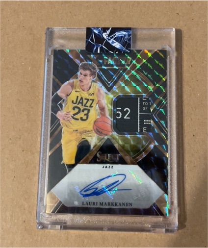 2020-21 Panini Select Sensational Signatures #SS-LM Lauri Markkanen — front