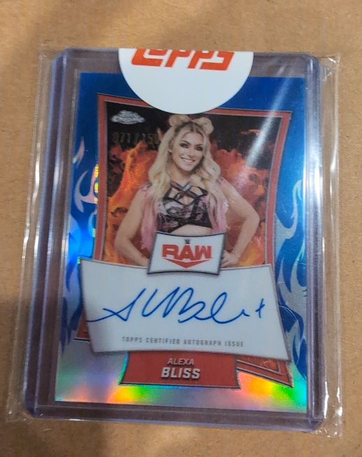 2025 Topps Chrome WWE RAW Alexa Bliss #RBA-ALE — front