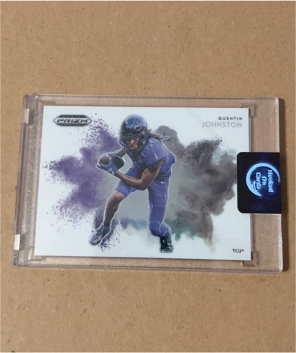 2023 Panini Prizm Draft Quentin Johnston Prizm Break TCU Chargers — front