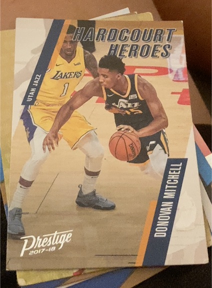 2017-18 Panini Prestige Hardcourt Heroes #11 Donovan Mitchell — front