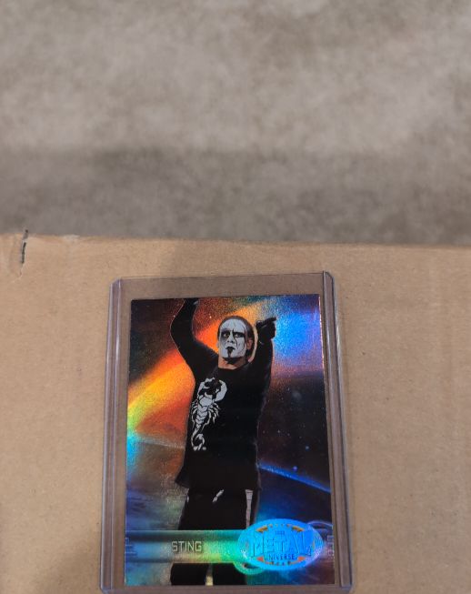 2022 Skybox Metal Universe AEW #R-50 Sting — front