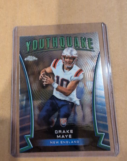 2024 Topps Chrome Football #Y-2 Drake Maye Youthquake Rookie — front