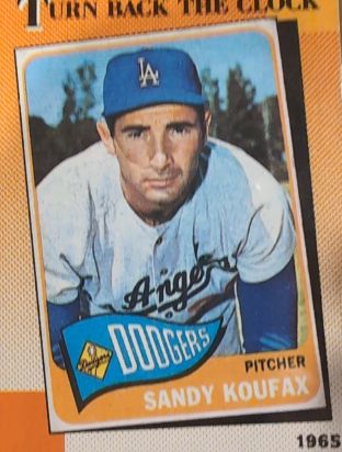 1990 Topps #665 Sandy Koufax — front
