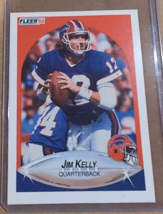 1990 Fleer #113 Jim Kelly — front