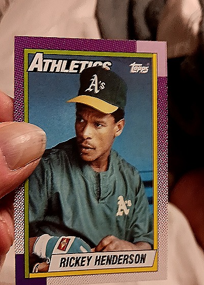 1990 Topps #450 Rickey Henderson — front