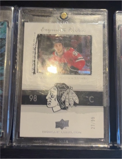2018-19 Upper Deck Exquisite Collection '03-04 Retro Rookies #03R-DS Dylan Sikura — front