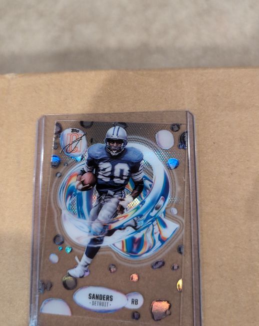 2024 Topps Signature Class Football Barry Sanders Fluidity Clear Acetate #F-16 — front