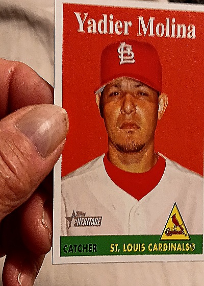 2007 Topps Heritage #24 Yadier Molina — front