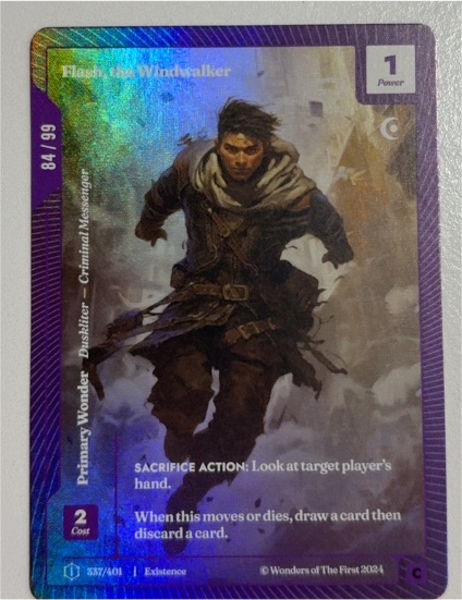 2024 Wonders of The First #337 Flash, the Windwalker — front