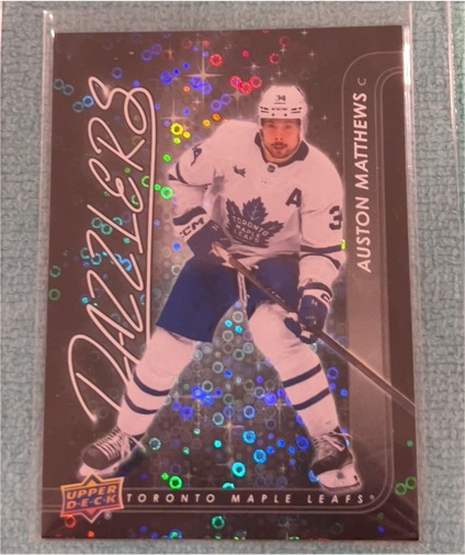2024-25 Upper Deck Series 2 Blue Dazzlers #DZ-89 Auston Matthews — front