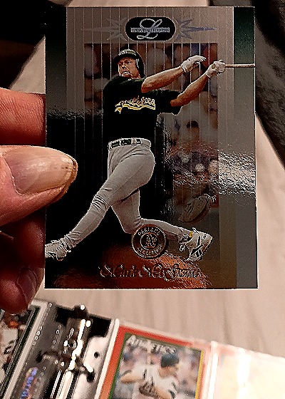 1996 Collector's Choice Silver Signature #640 Mark McGwire — front