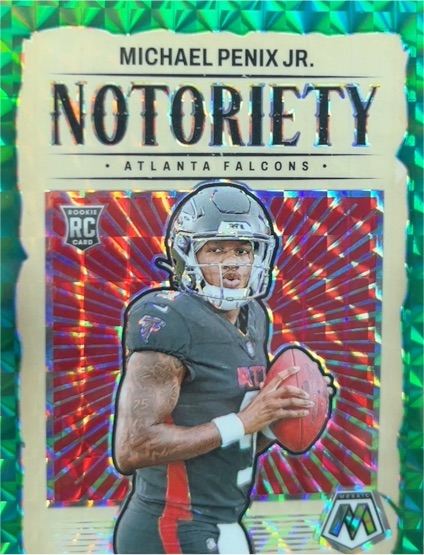 2024 Panini Mosaic Notoriety #20 Michael Penix Jr. — front