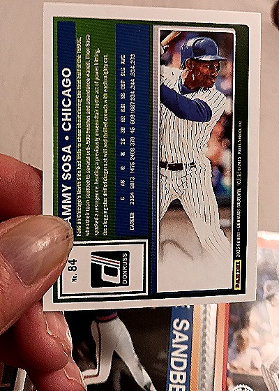2025 Donruss #84 Sammy Sosa — back