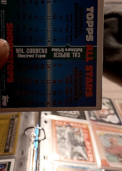 1994 Topps #87 Wil Cordero — back