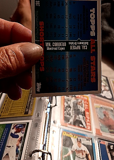 1995 Topps #387 Cal Ripken Jr. / Wil Cordero — back