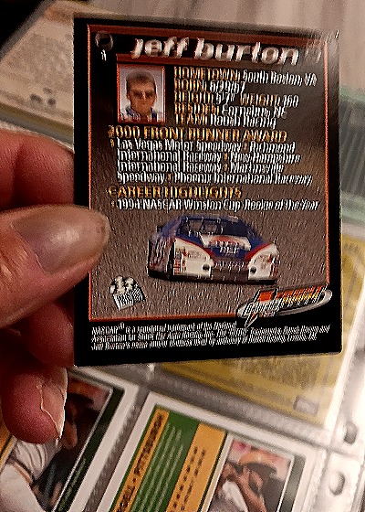 1999 Racing Champions #17 Jeff Burton — back
