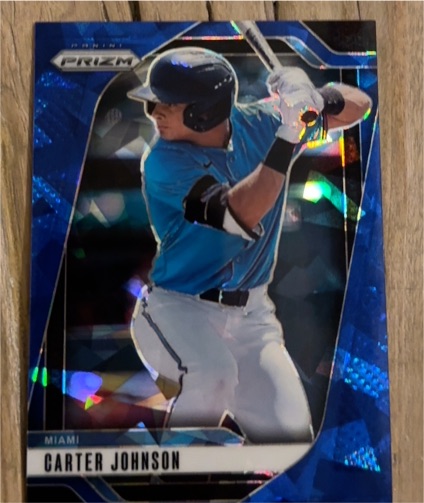 2022 Panini Prizm Sapphire Edition #US22 Carter Johnson — front
