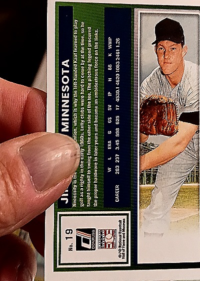 2025 Donruss #19 Jim Kaat — back