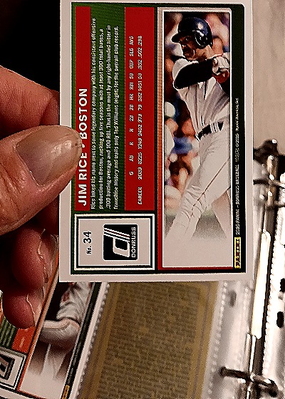 2025 Donruss Optic #34 Jim Rice — back