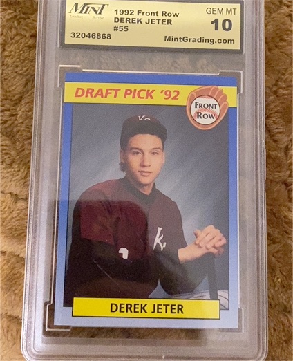 1992 Front Row Draft Picks #55 Derek Jeter — front