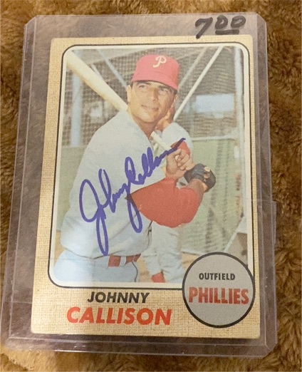 1968 Topps #415 Johnny Callison — front