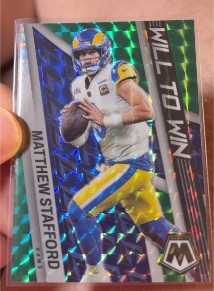 2022 Panini Mosaic Will To Win #WW-5 Matthew Stafford — front