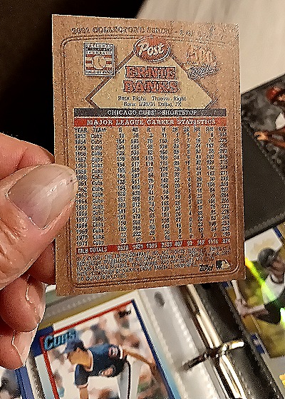 2001 Topps Post Cereal 500 Home Run Club #2 Ernie Banks — back