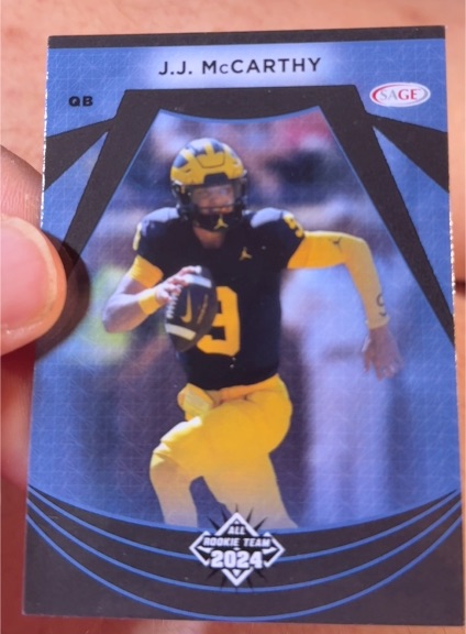 2024 Sage All Rookie Team #111 J.J. McCarthy — front