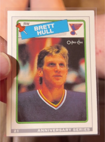 1992-93 O-Pee-Chee 25th Anniversary Series #21 Brett Hull — front