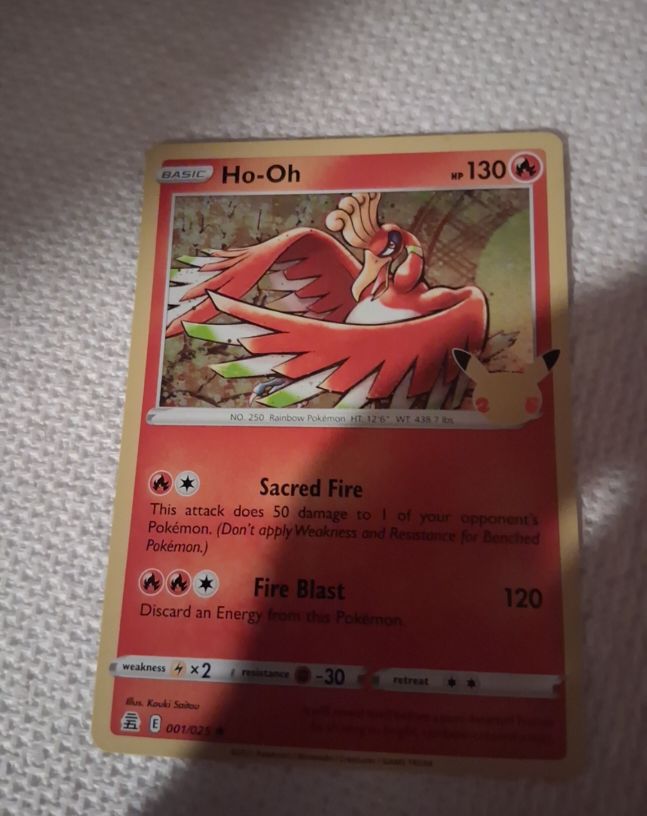 2021 Pokémon Celebrations #001 Ho-Oh — front
