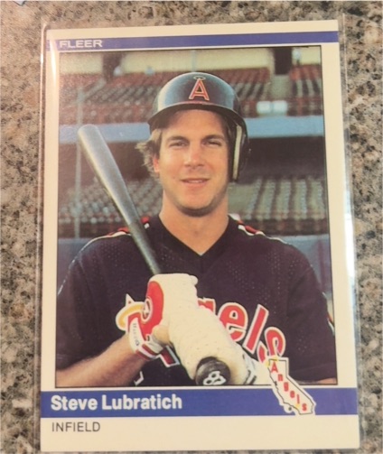 1984 Fleer #524 Steve Lubratich — front