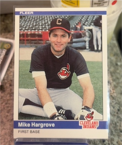 1984 Fleer #543 Mike Hargrove Cleveland Indians — front