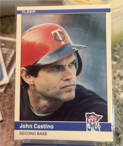 1984 Fleer #560 John Castino — front