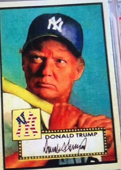1952 Custom Donald Trump Yankees Baseball Card #A — front