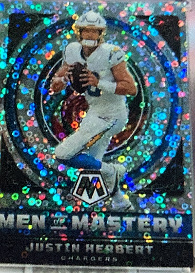 2022 Panini Mosaic Men of Mastery Justin Herbert — front