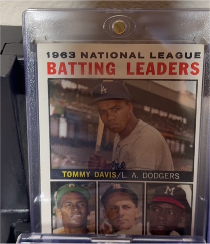1964 Topps #7 NL Batting Leaders Tommy Davis — front