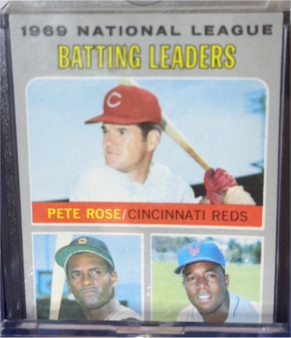 1970 Topps #61 1969 National League Batting Leaders Pete Rose — front