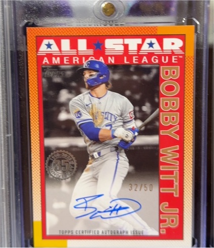 2025 Topps Series 2 1990 Topps Baseball All-Stars Auto Bobby Witt Jr #90AS-BW — front