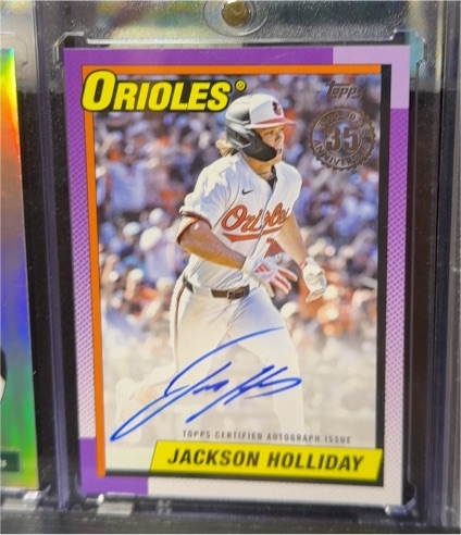 2025 Topps Series 1 1990 Topps 35th Anniversary #90A-JH Jackson Holliday — front