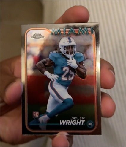2024 Topps Chrome #239 Jaylen Wright — front