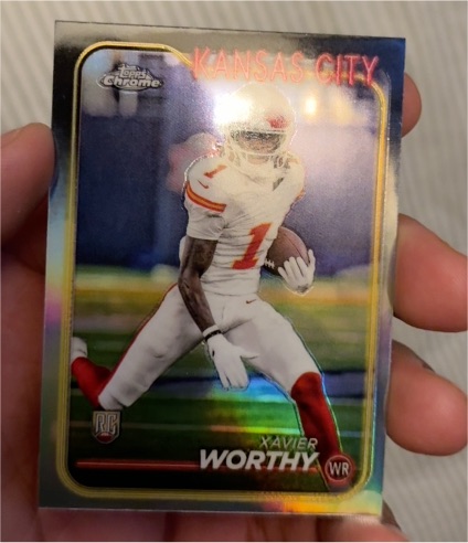 2024 Topps Chrome #208 Xavier Worthy — front