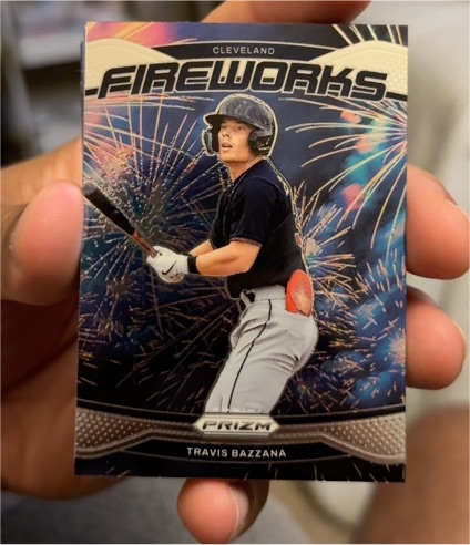 2025 Panini Prizm Fireworks #4 Travis Bazzana — front